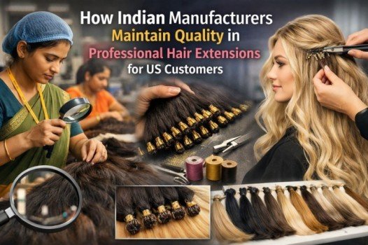 How Indian Manufacturers Maintain Quality in Professional Hair Extensions for US Customers